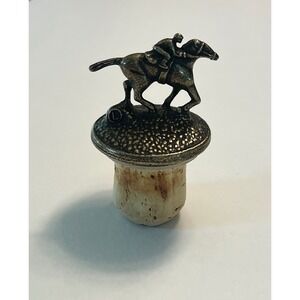 Blanton's Bourbon Horse Bottle Stopper Letter L Collectible Whiskey Top Pewter